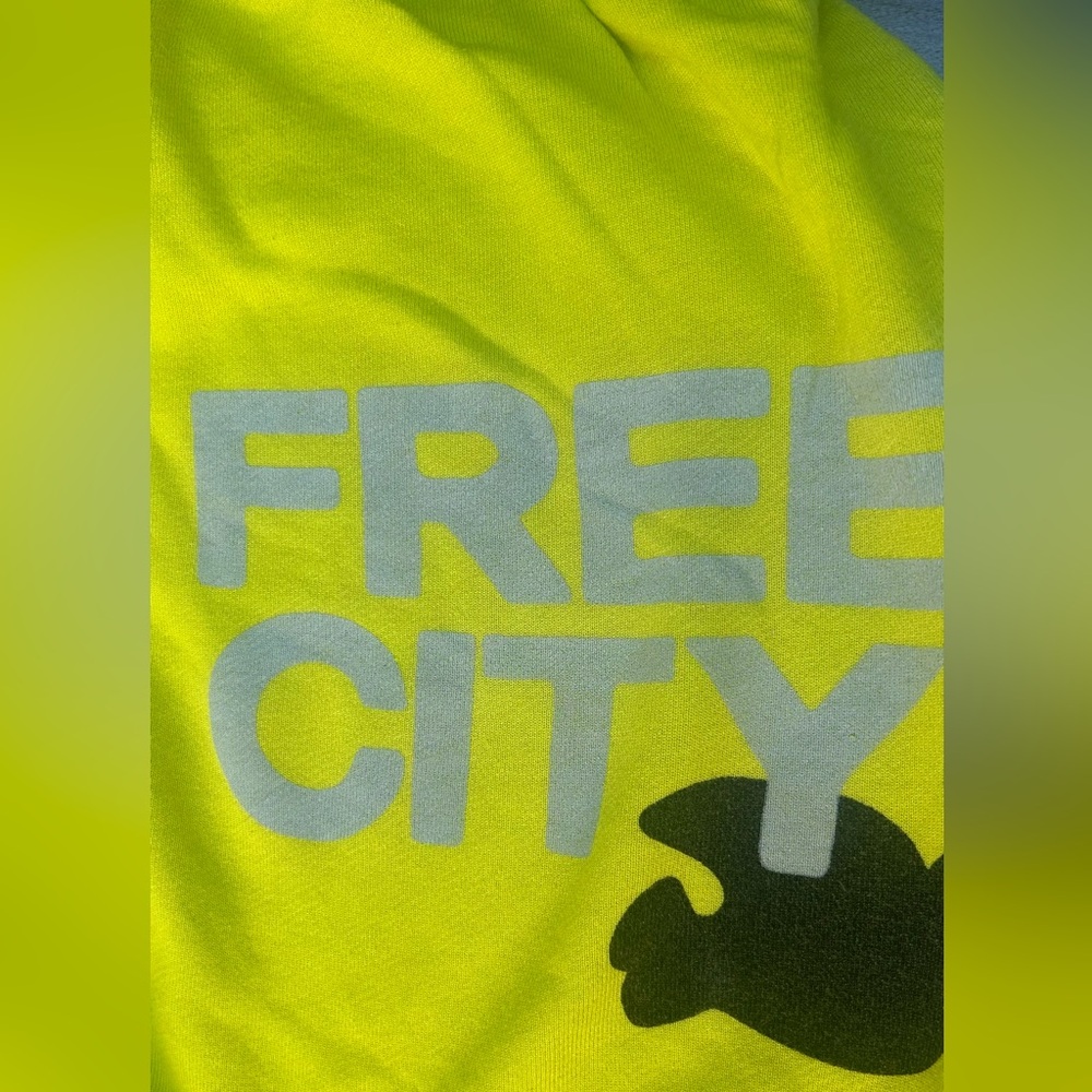 Free city Neon Yellow 'Sweatpants - Picture 2 of 3